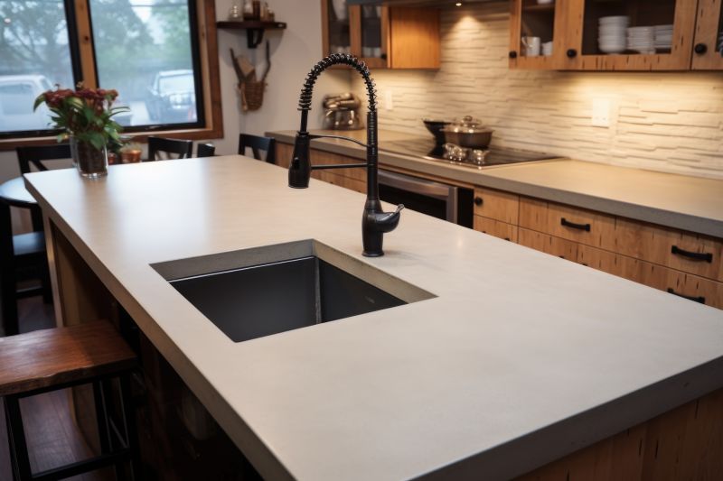 Cement Countertop Installation in Sonoma County, CA