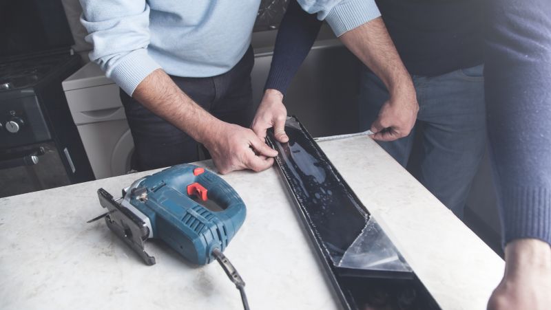 Concrete Countertop Installation