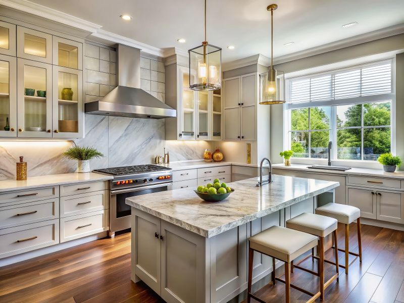 Marble Slab Installation in Marin County, CA